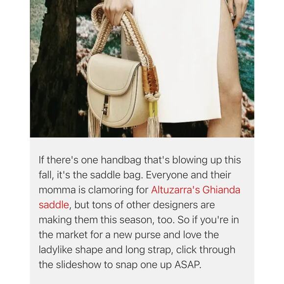 NWT Altuzarra Ghianda
Bullrope Saddle Bag Braided Leather Crossbody Bag $2995 - Picture 7 of 10